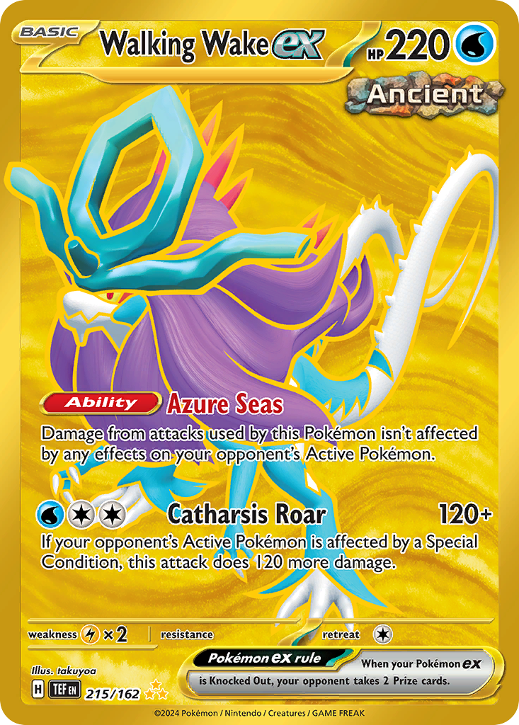 Walking Wake ex — illustrated card