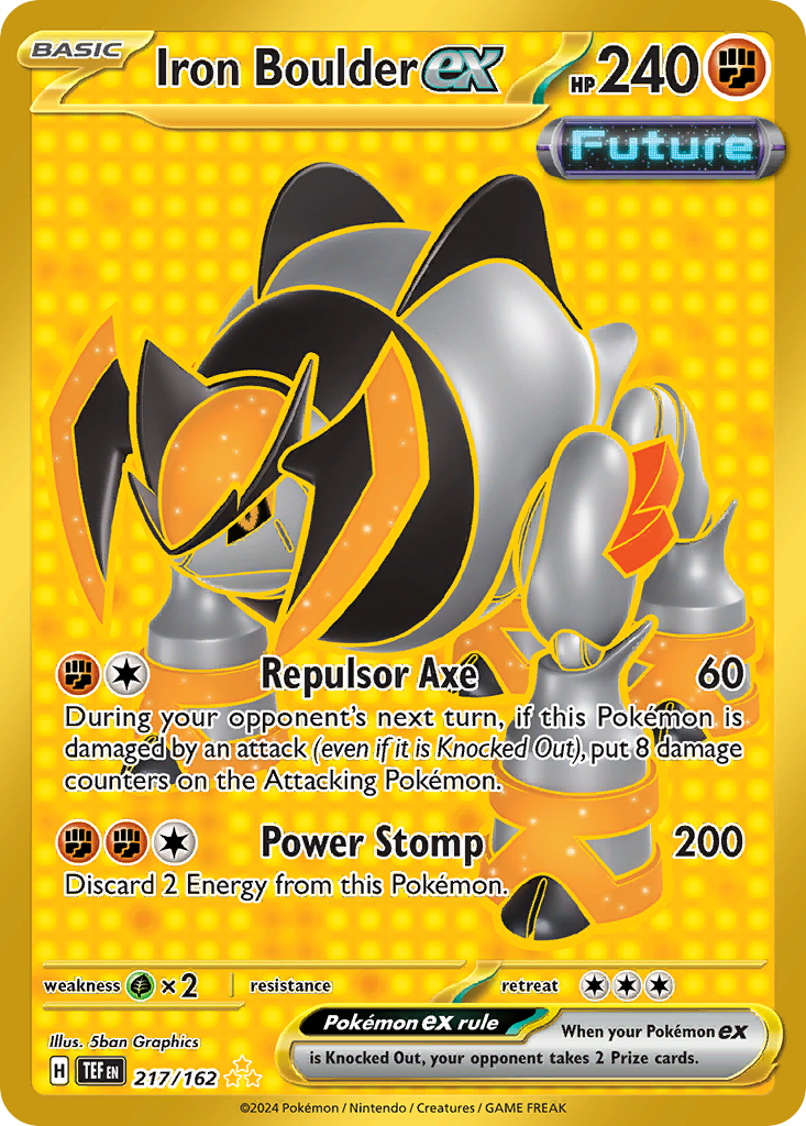 Iron Boulder ex — illustrated card
