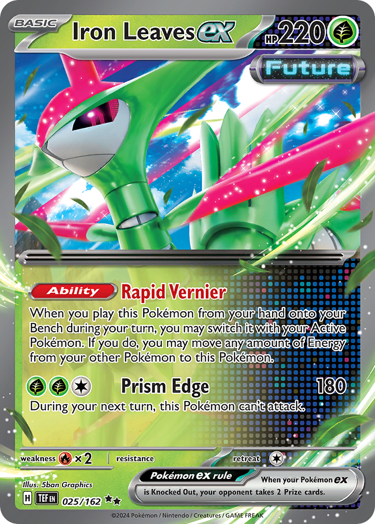 Iron Leaves ex — illustrated card