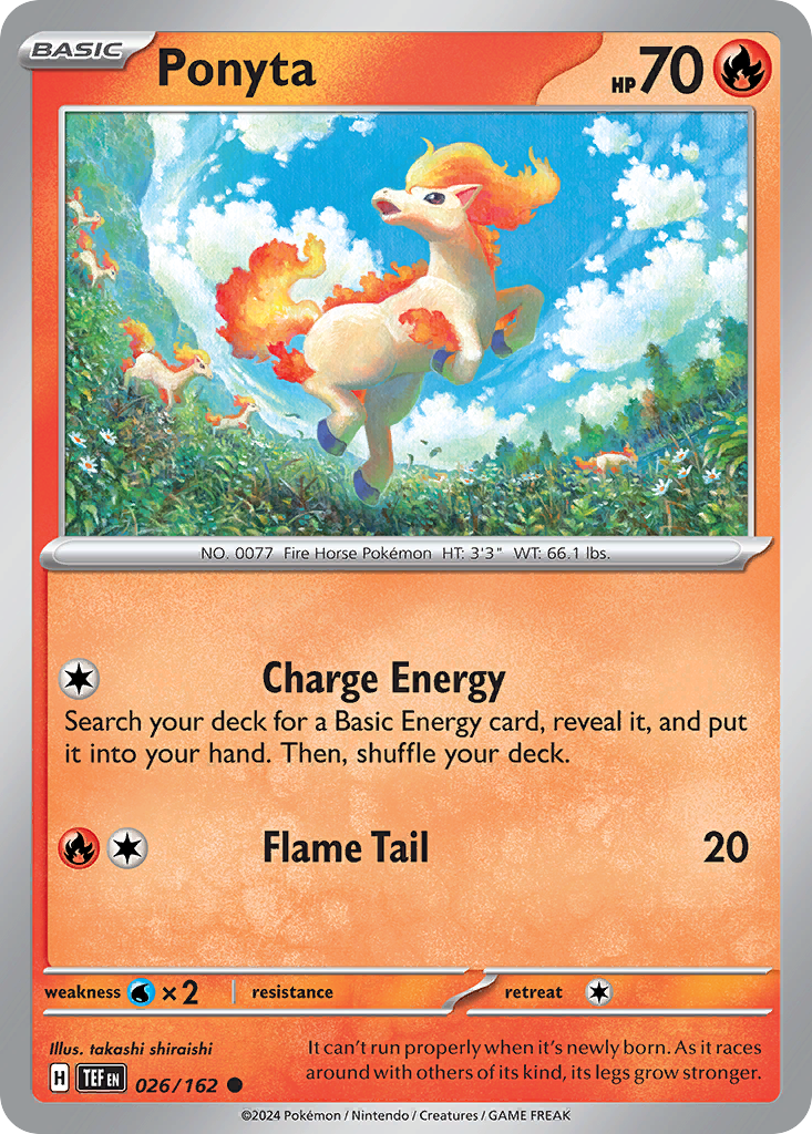 Ponyta — illustrated card