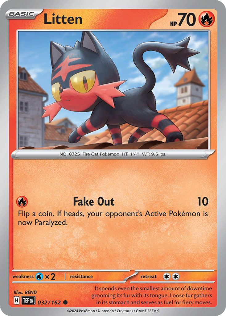 Litten — illustrated card