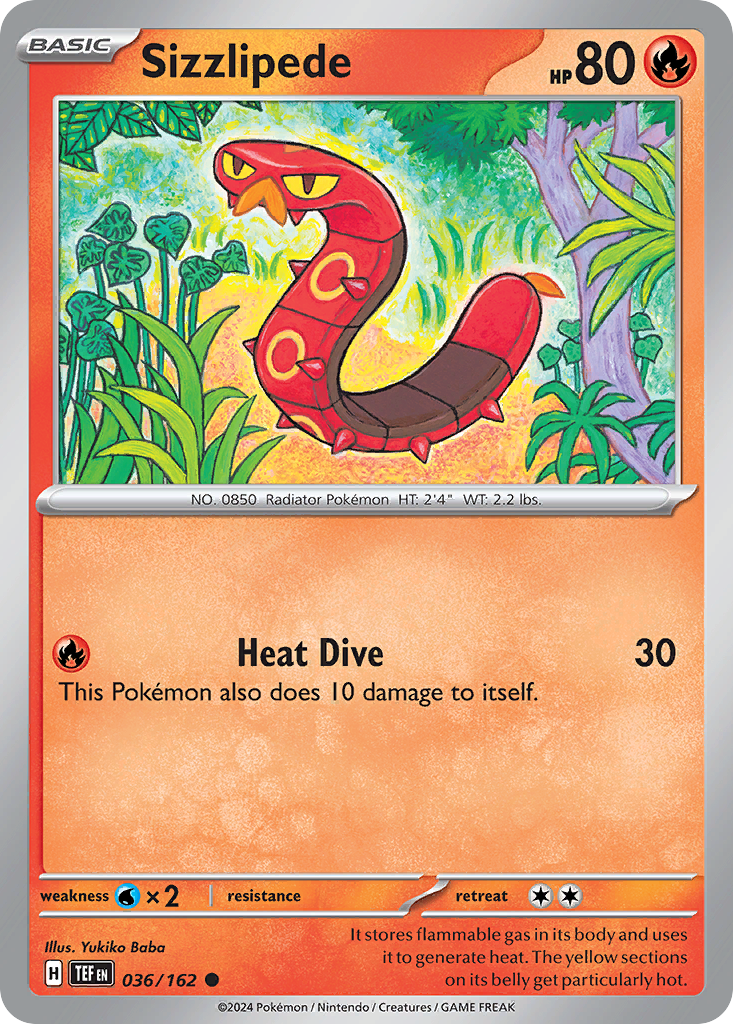 Sizzlipede — illustrated card