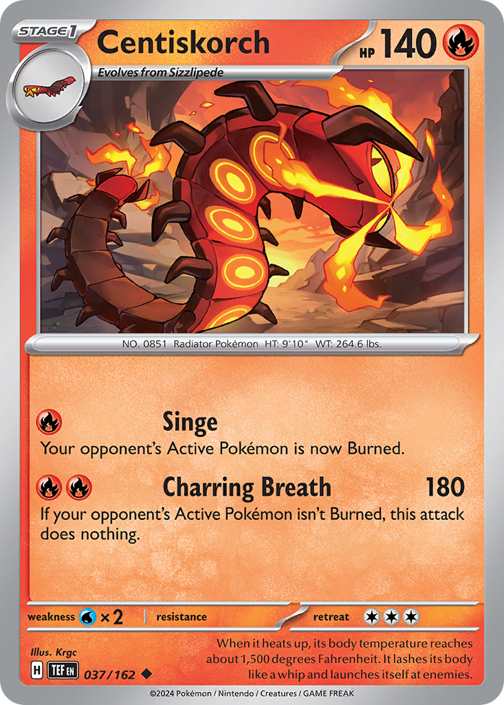 Centiskorch — illustrated card