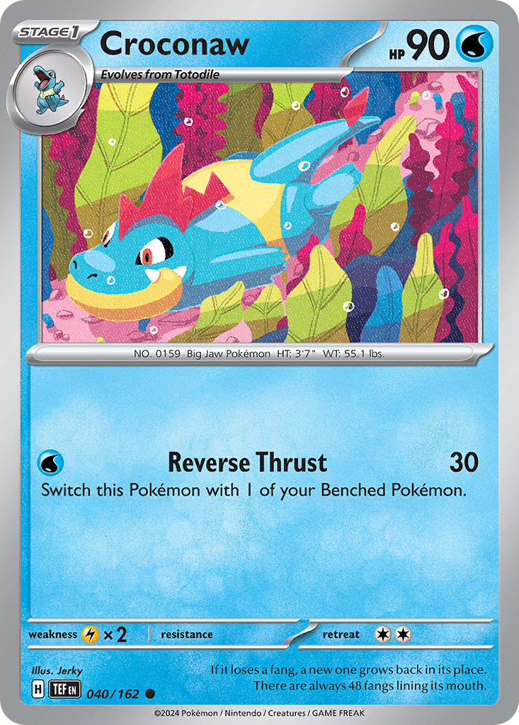 Croconaw — illustrated card