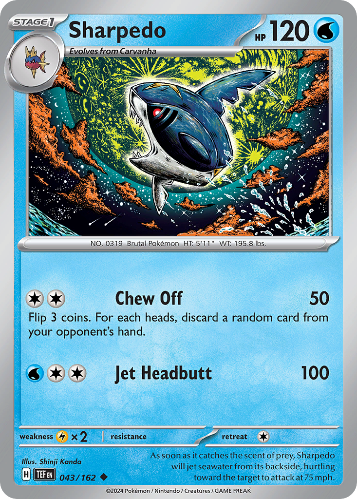 Sharpedo — illustrated card