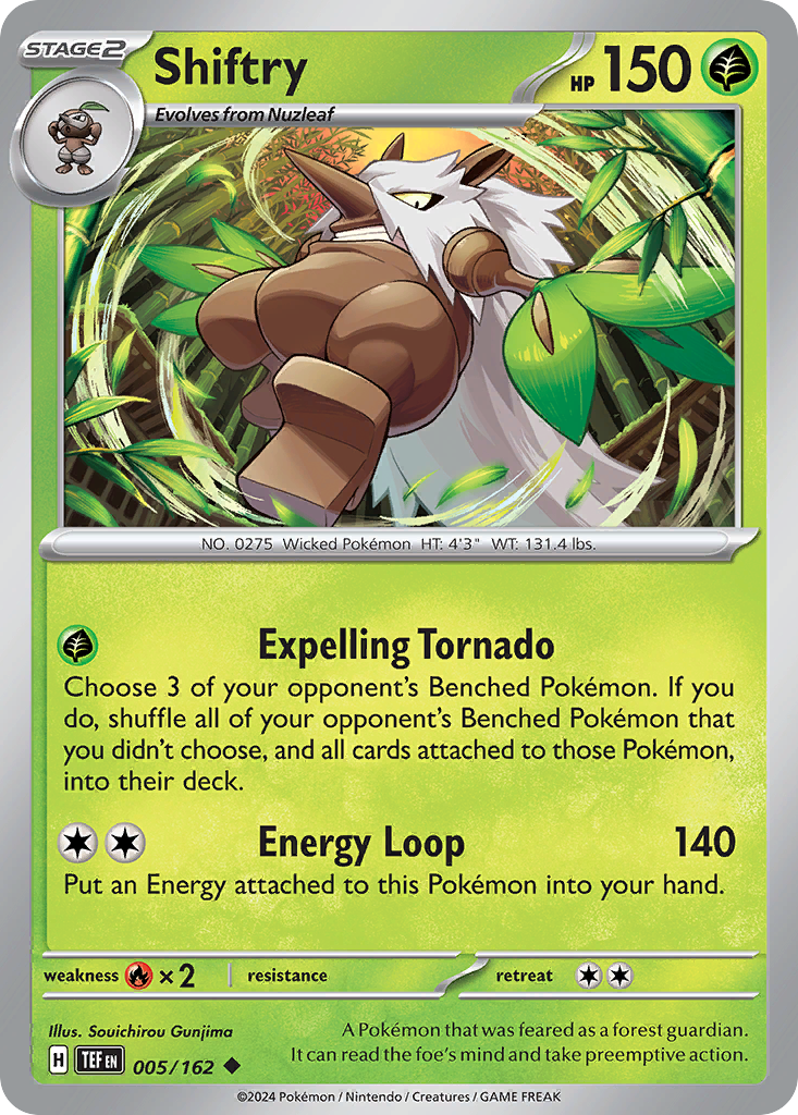 Shiftry — illustrated card