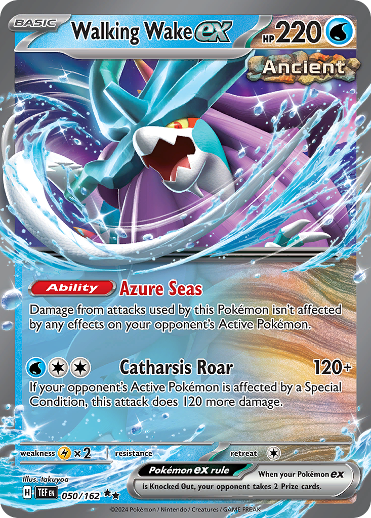 Walking Wake ex — illustrated card