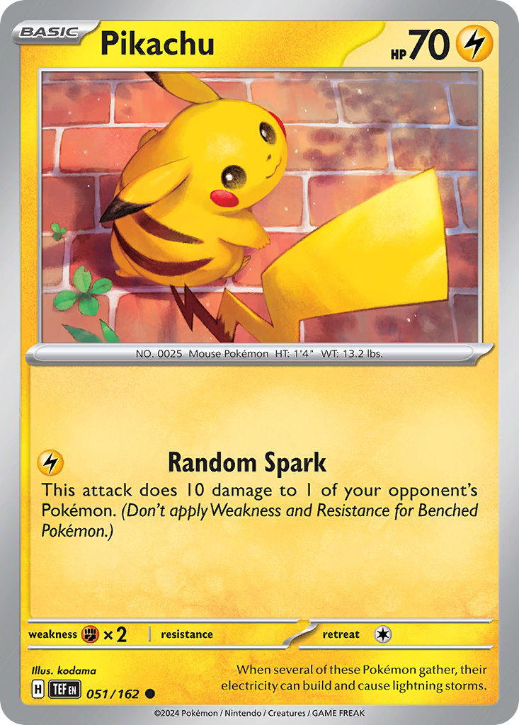 Pikachu — illustrated card