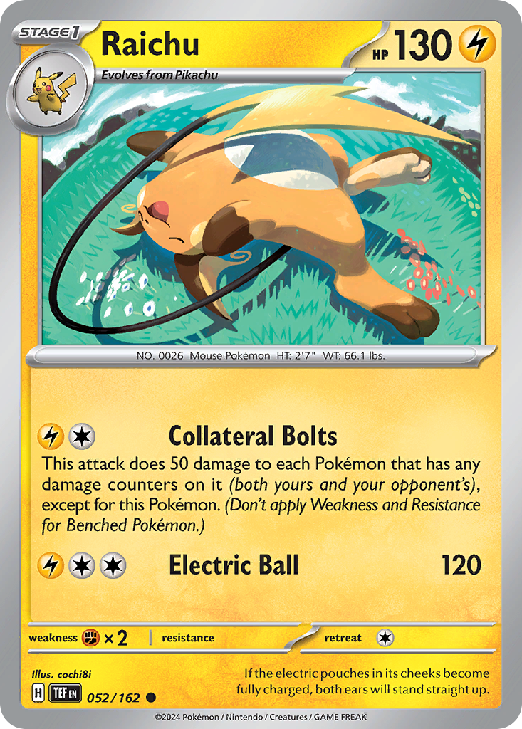 Raichu — illustrated card