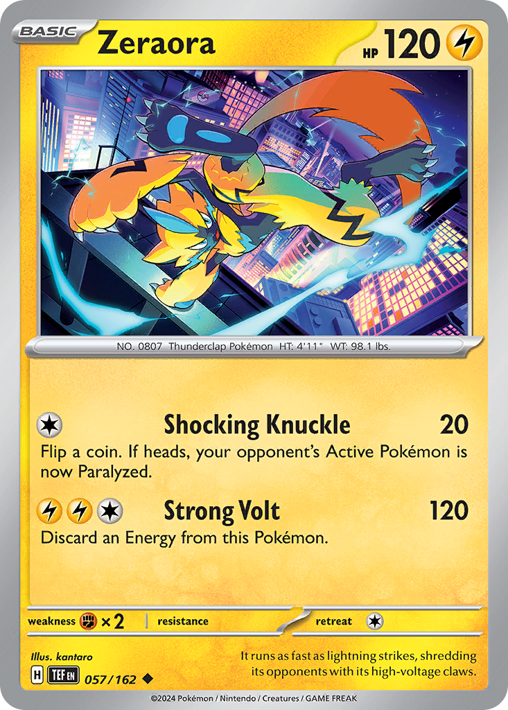 Zeraora — illustrated card