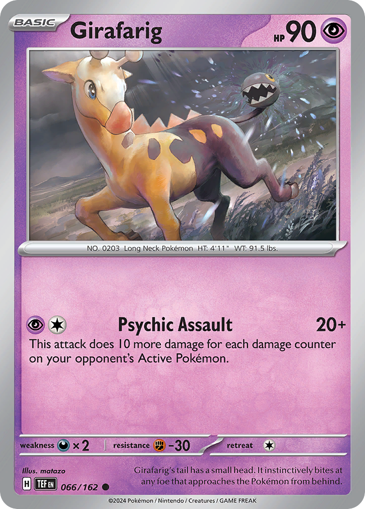 Girafarig — illustrated card