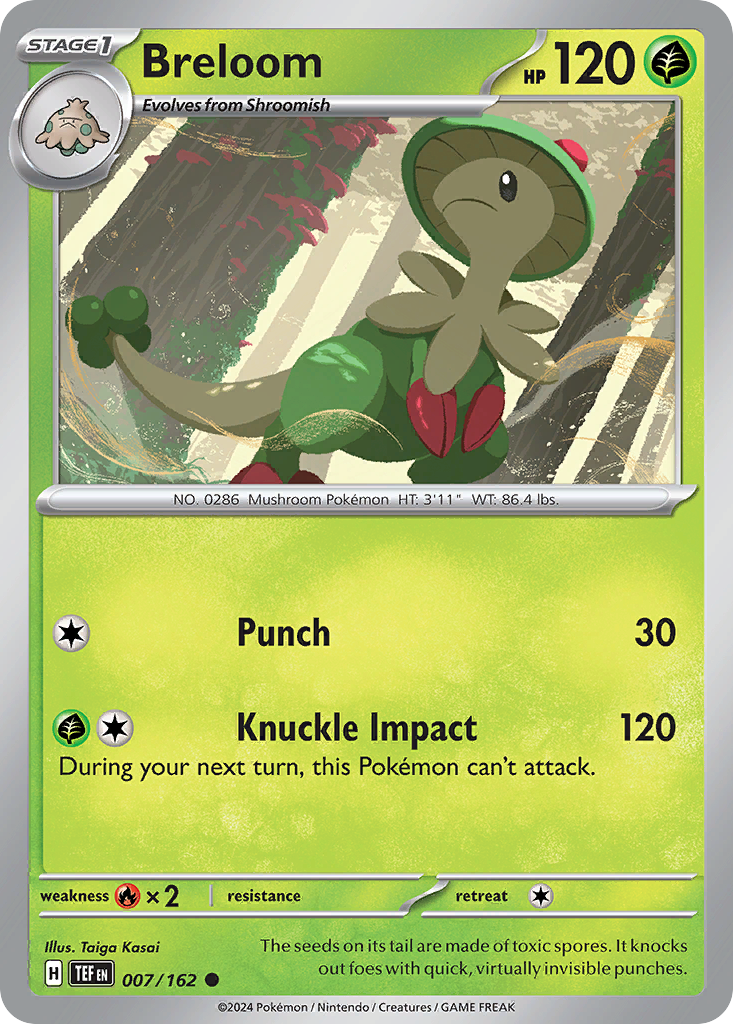 Breloom — illustrated card