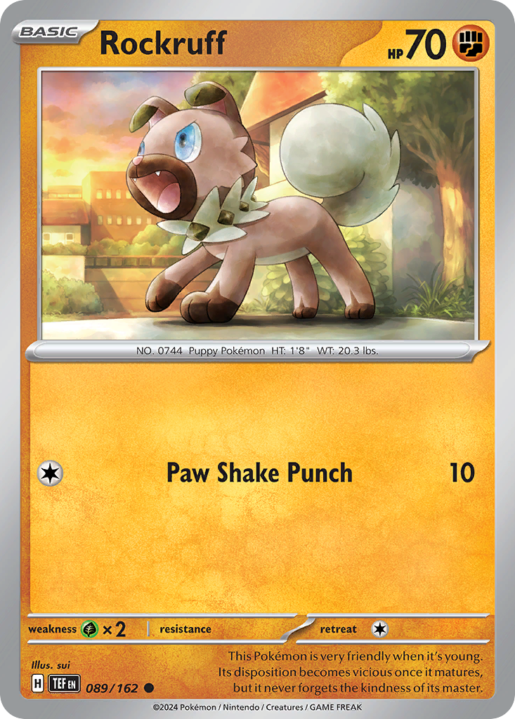Rockruff — illustrated card
