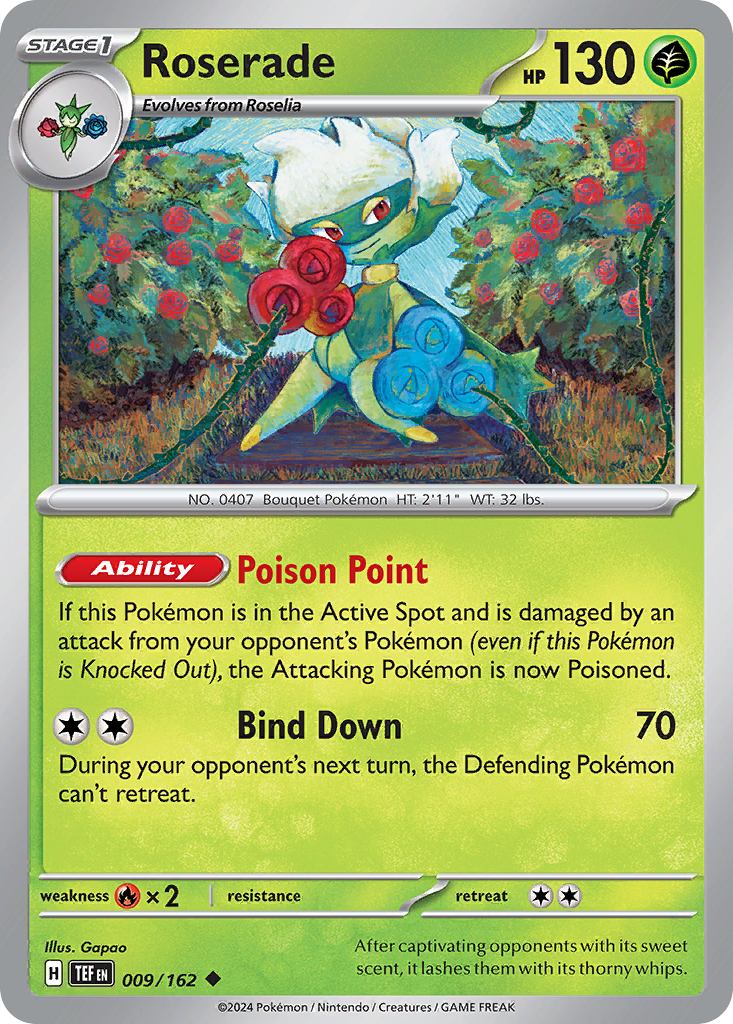 Roserade — illustrated card