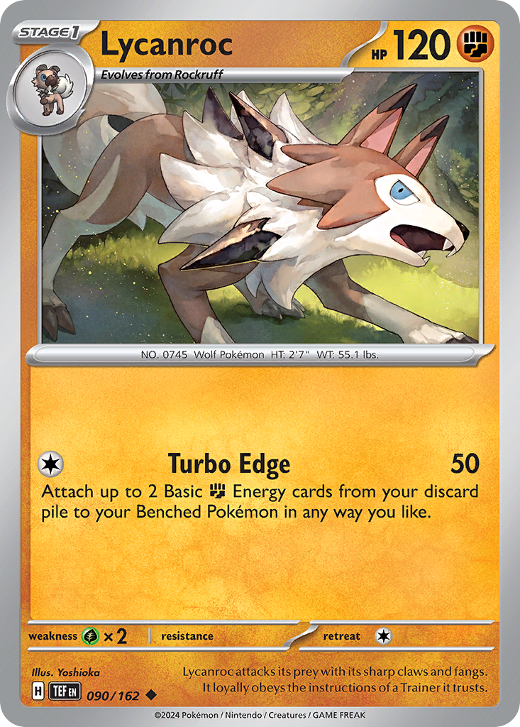 Lycanroc — illustrated card