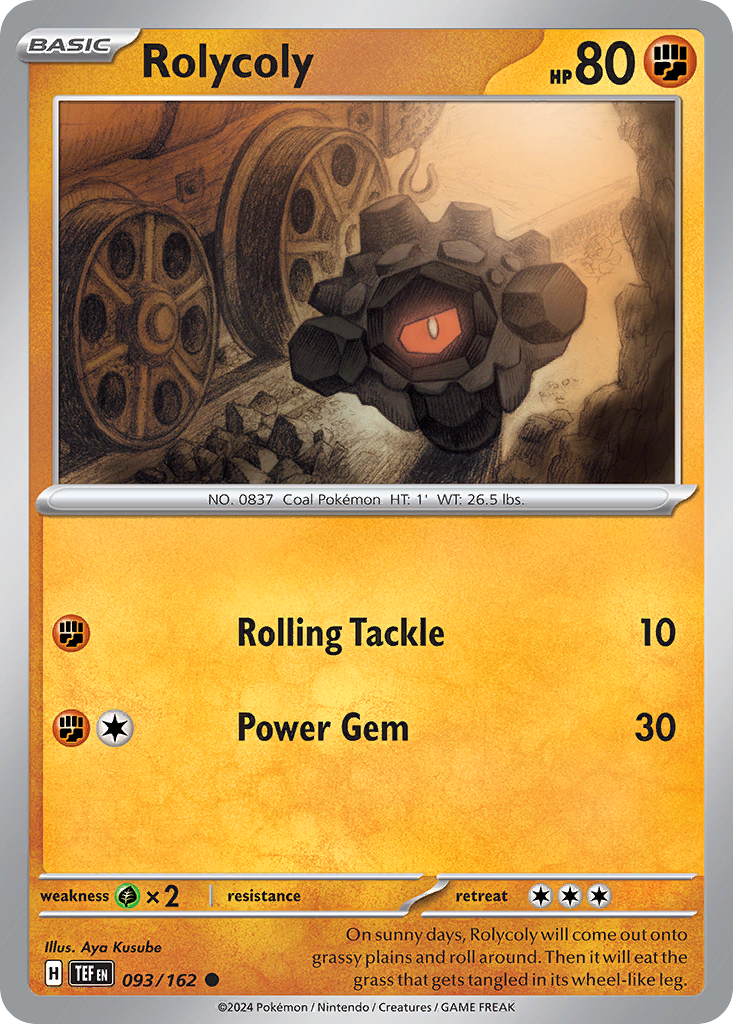 Rolycoly — illustrated card