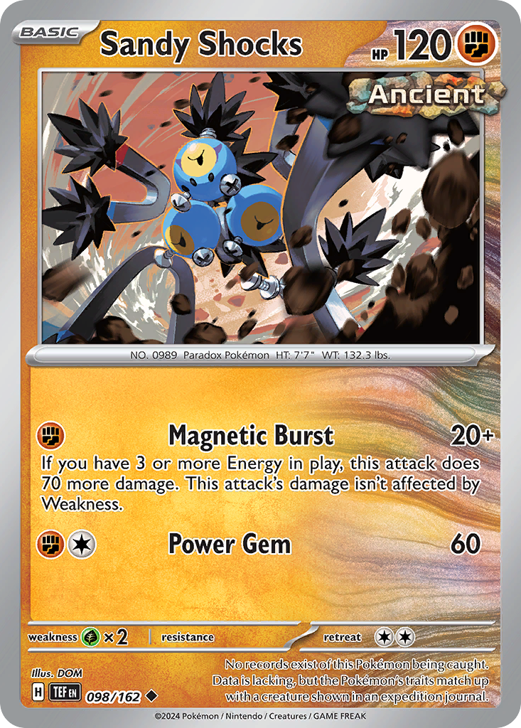 Sandy Shocks — illustrated card