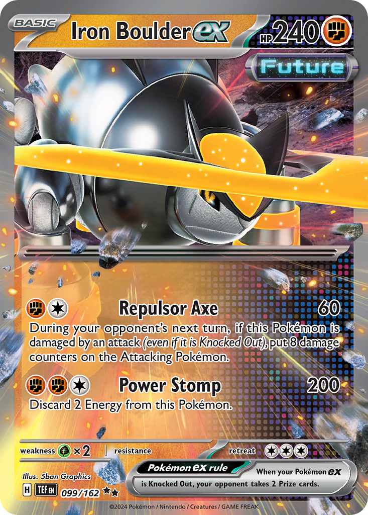 Iron Boulder ex — illustrated card