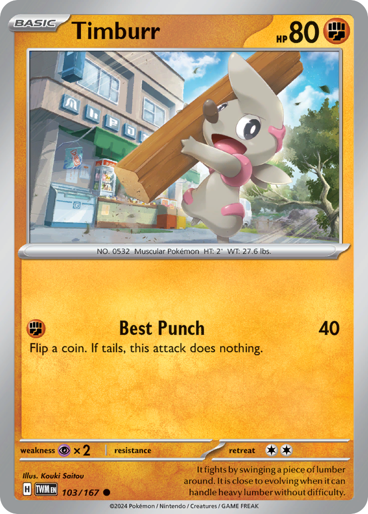 Timburr — illustrated card