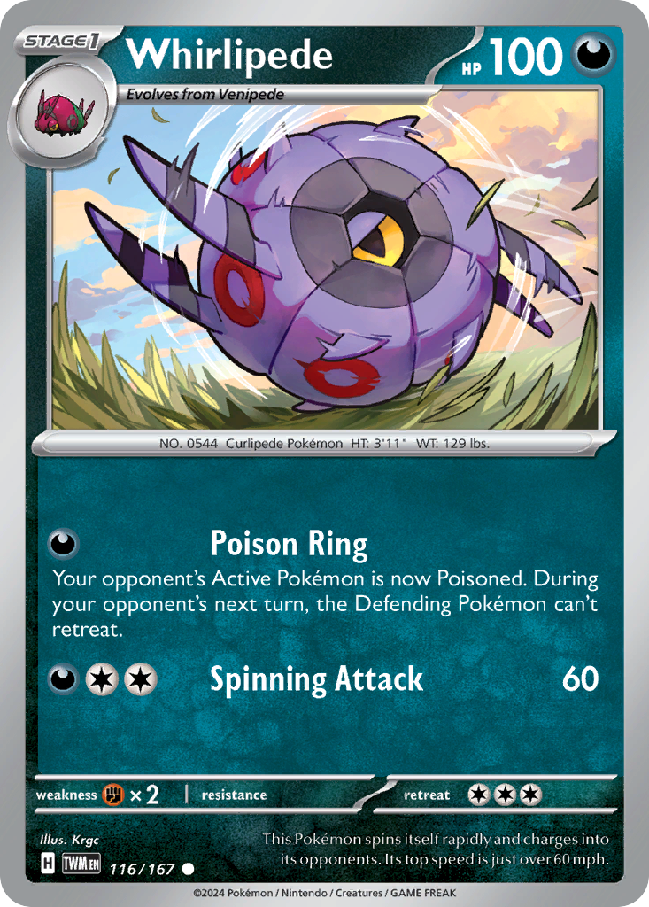 Whirlipede — illustrated card