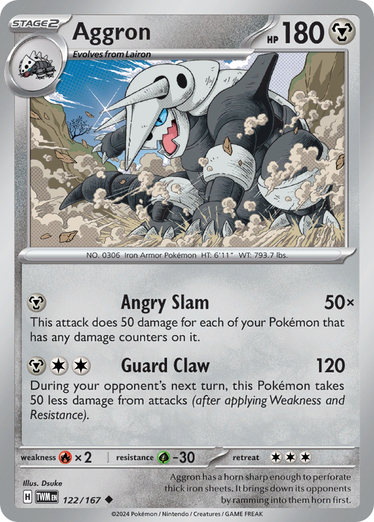 Aggron — illustrated card