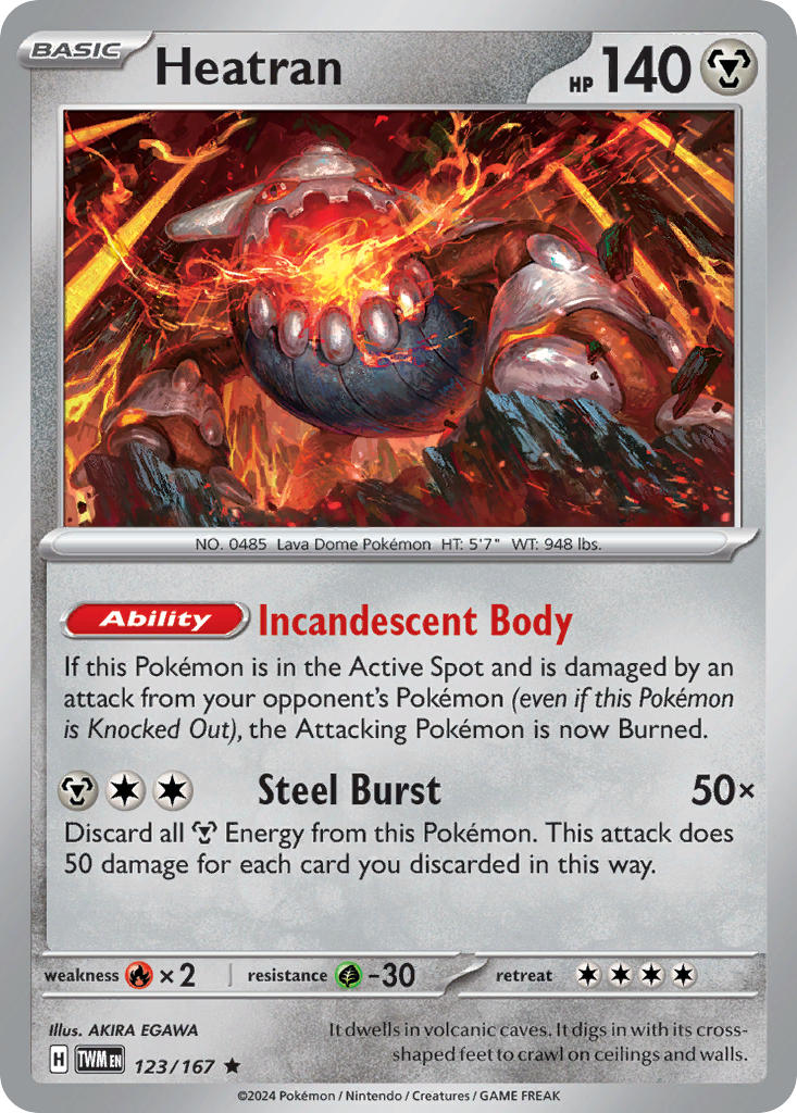 Heatran — illustrated card