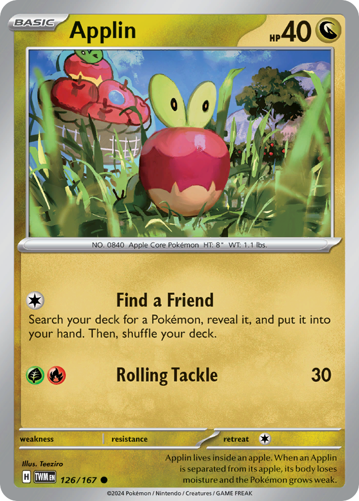 Applin — illustrated card