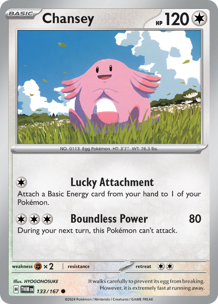 Chansey — illustrated card