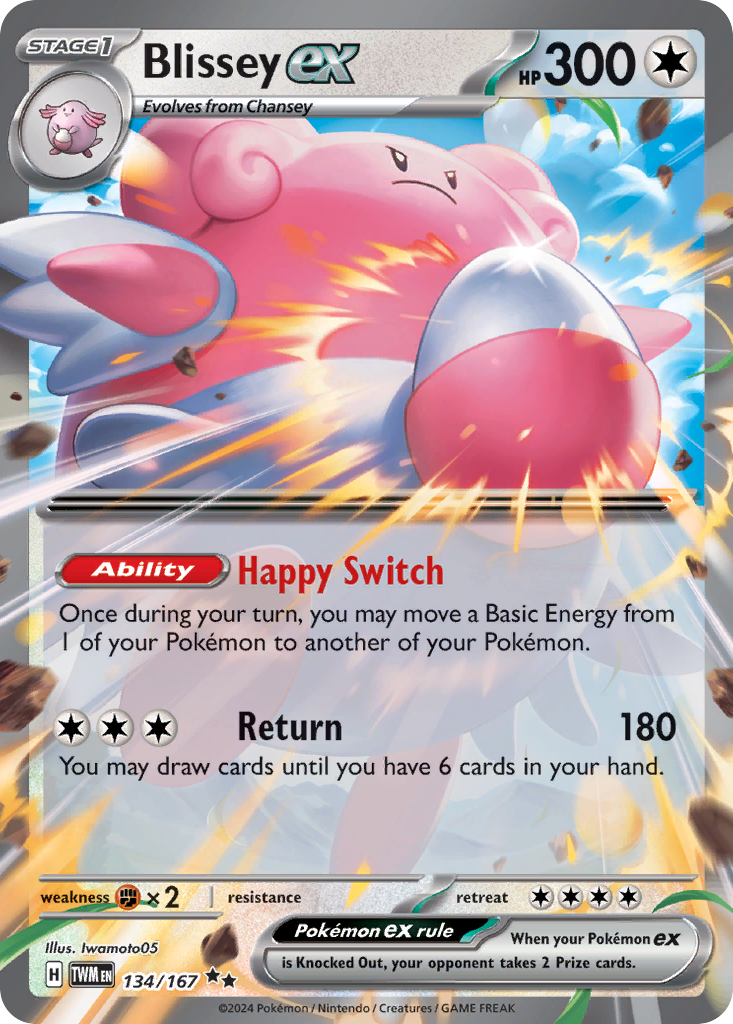 Blissey ex — illustrated card