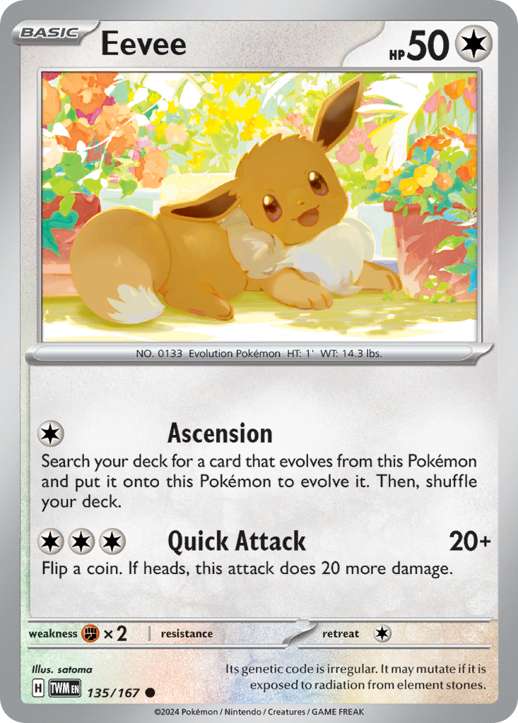 Eevee — illustrated card