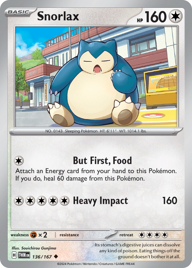 Snorlax — illustrated card