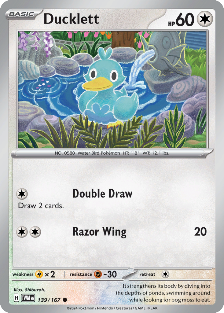 Ducklett — illustrated card