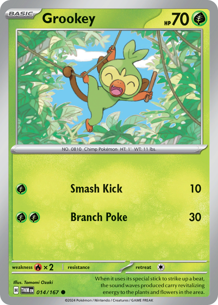 Grookey — illustrated card