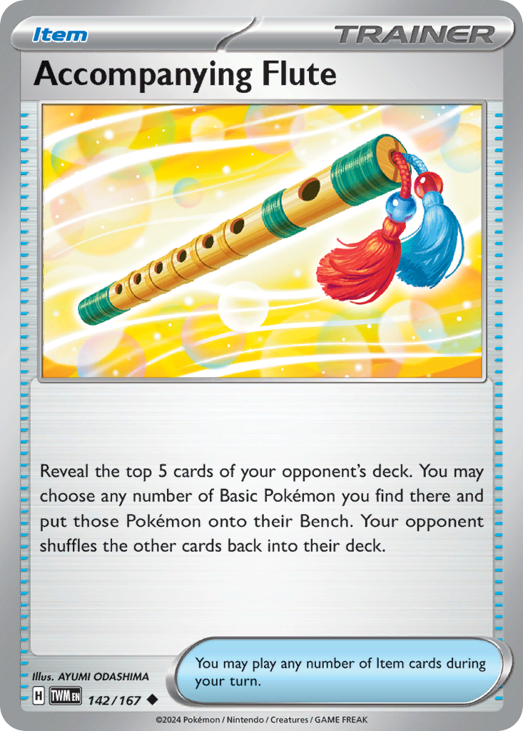 Accompanying Flute — illustrated card