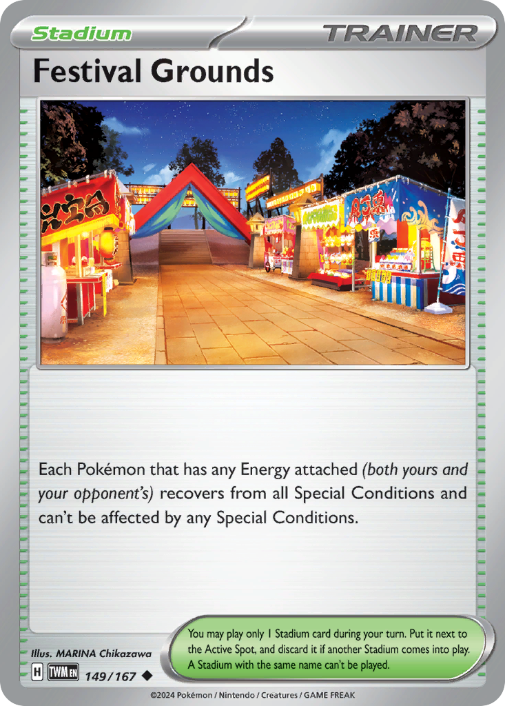 Festival Grounds — illustrated card