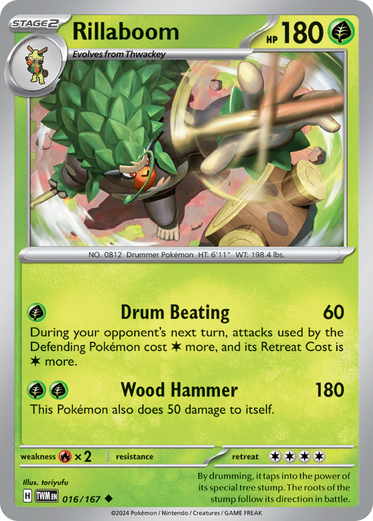 Rillaboom — illustrated card