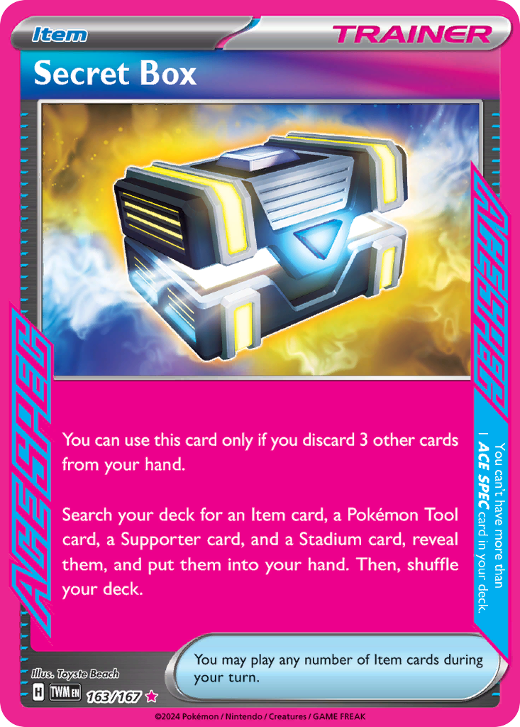 Secret Box — illustrated card