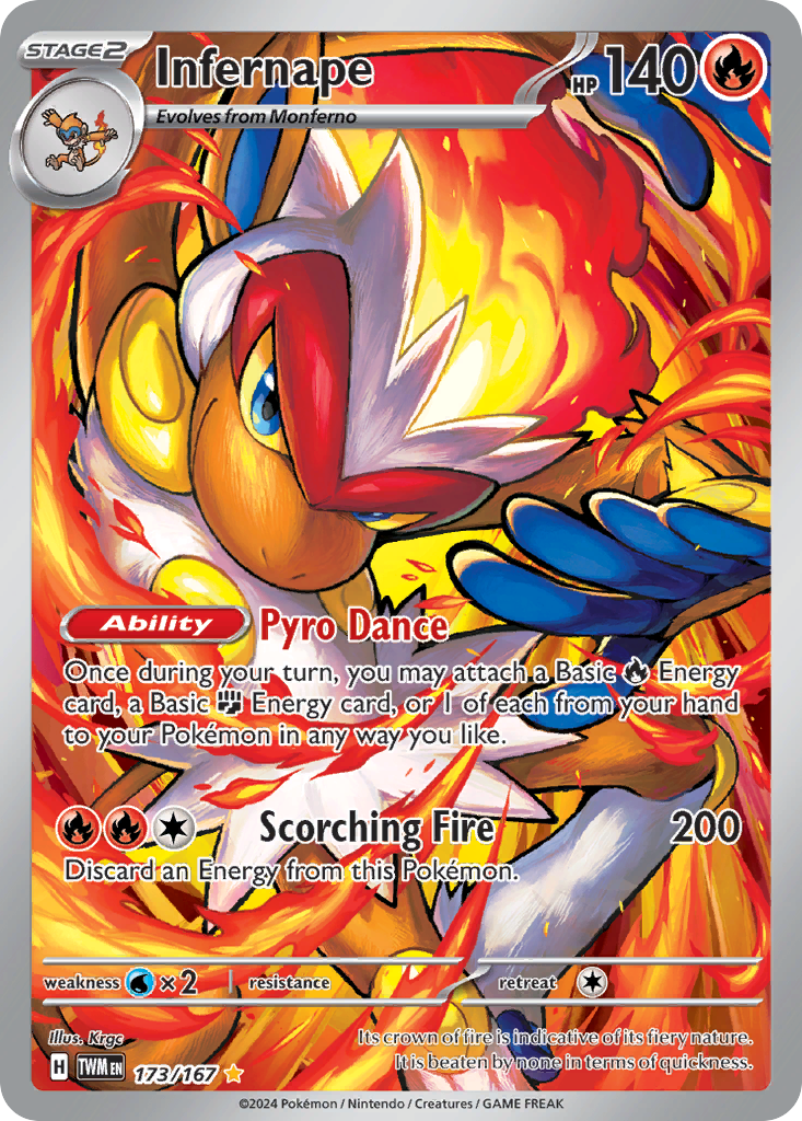 Infernape — illustrated card