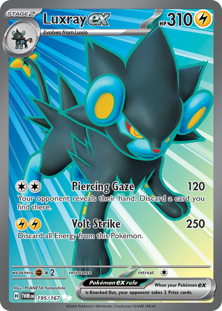 Luxray ex — illustrated card