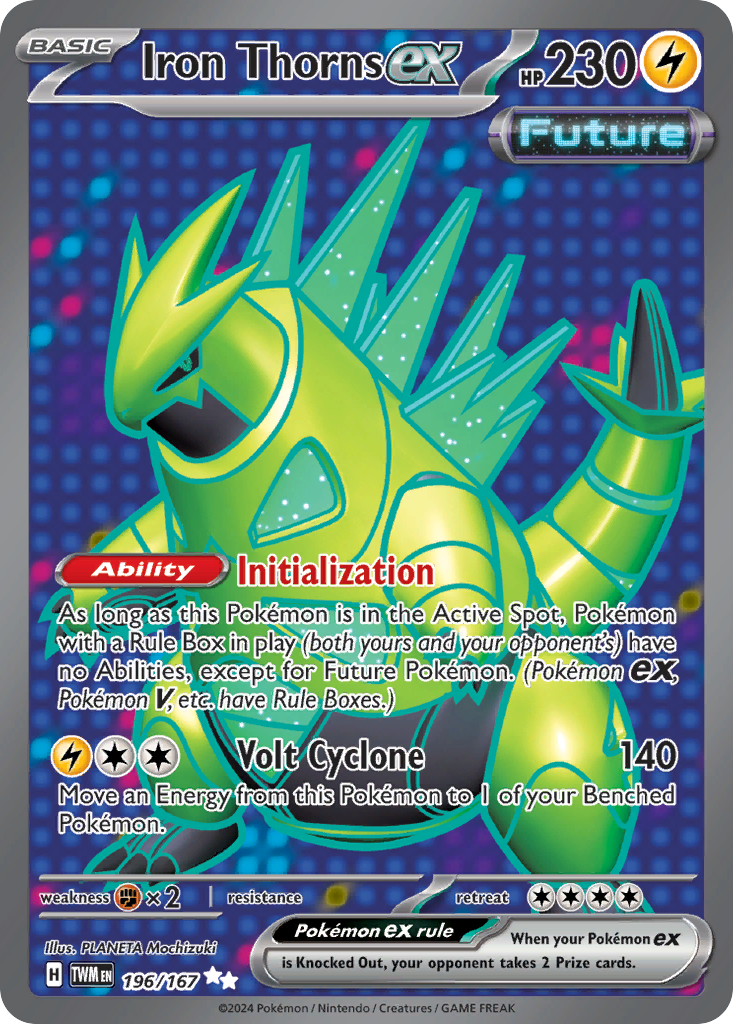 Iron Thorns ex — illustrated card