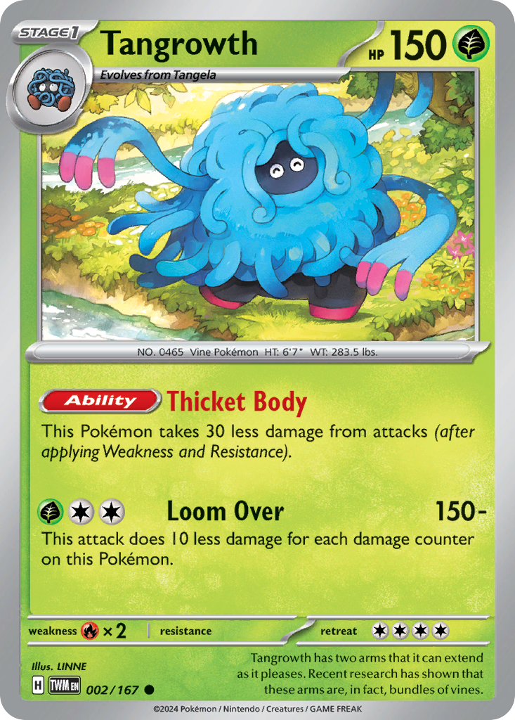 Tangrowth — illustrated card