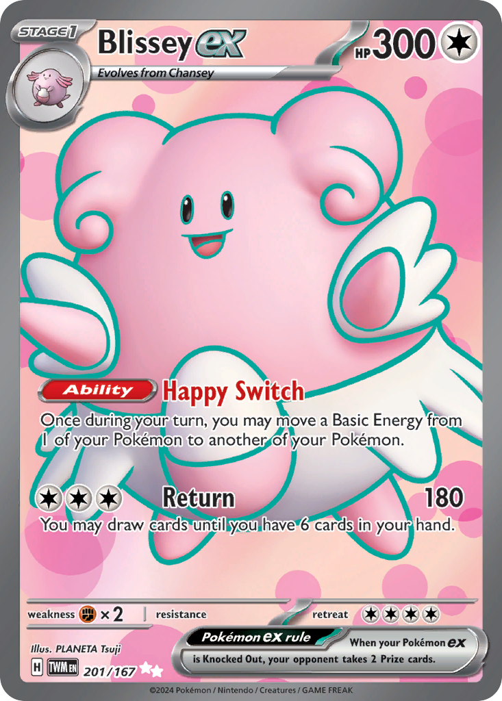 Blissey ex — illustrated card