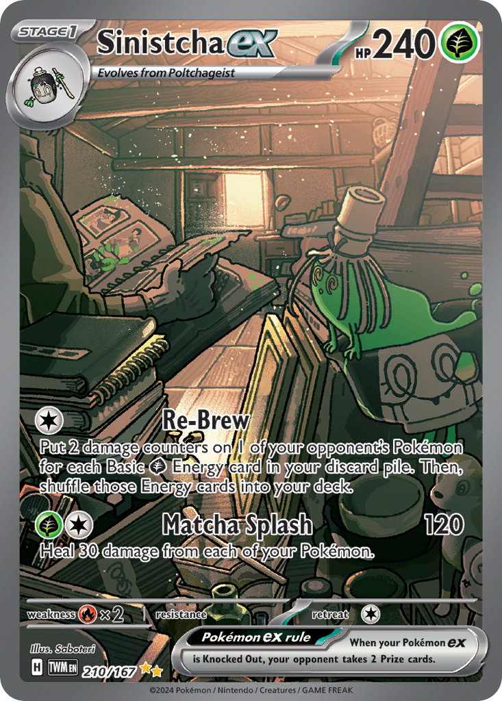 Sinistcha ex — illustrated card