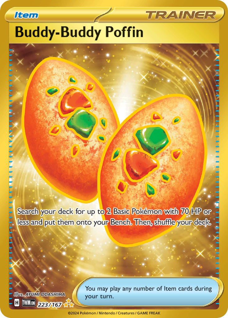 Buddy-Buddy Poffin — illustrated card