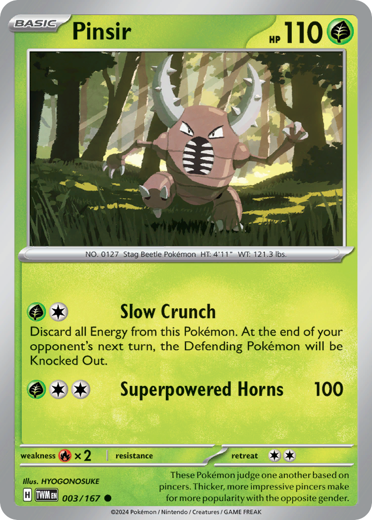 Pinsir — illustrated card