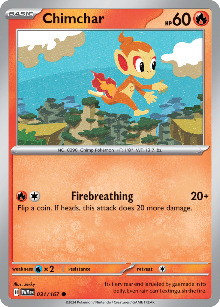 Chimchar — illustrated card