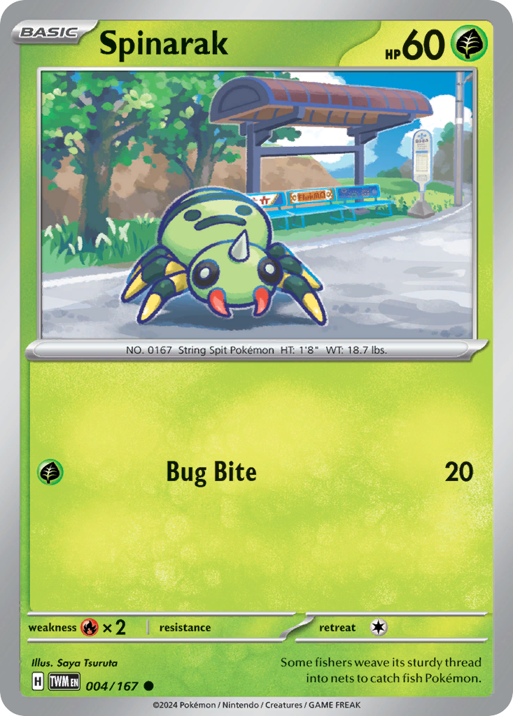 Spinarak — illustrated card