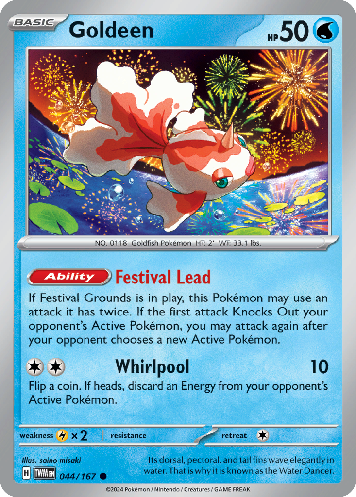 Goldeen — illustrated card