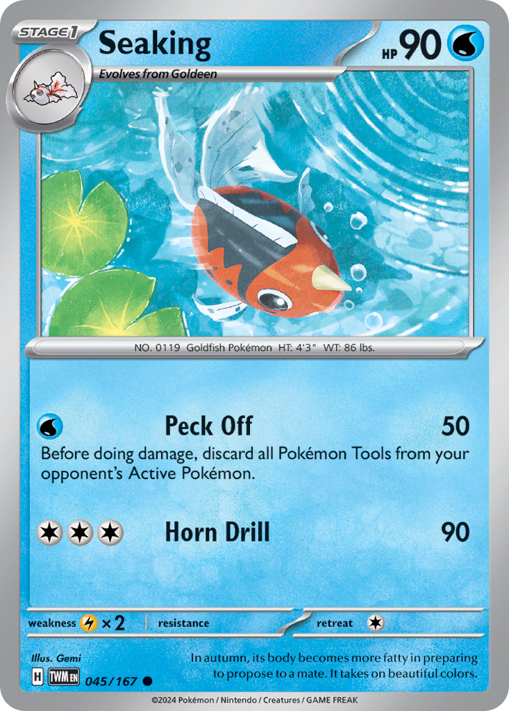 Seaking — illustrated card