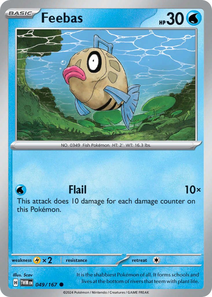 Feebas — illustrated card
